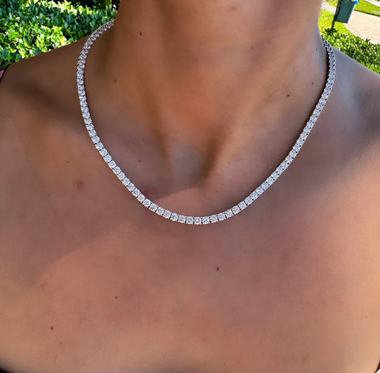 Riviera prata (2mm) 10 pontos cada pedra com 40 cm
