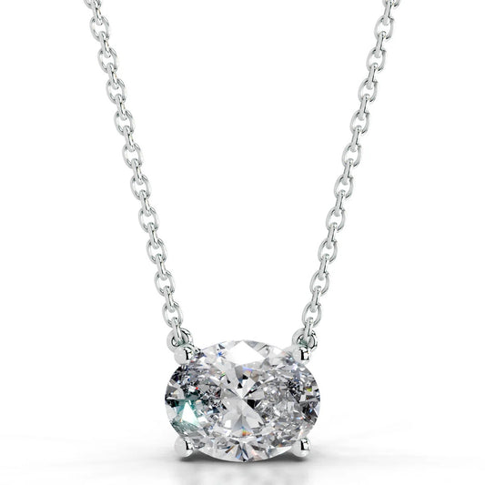 Colar prata Oval 5 cts
