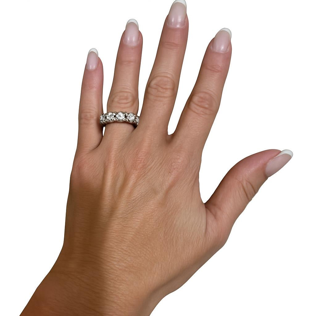 Aliança de 1 quilate cada pedras