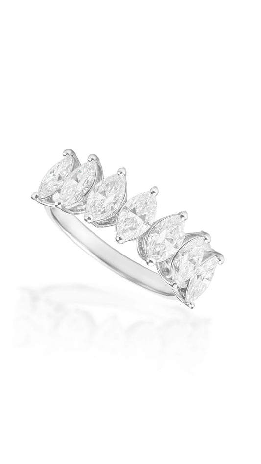 Meia Aliança Navete de 30 pontos